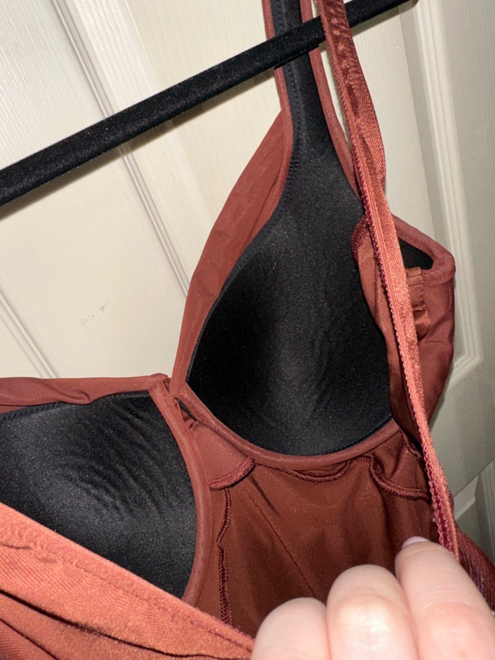 Miraclesuit One-Piece Swimsuit flattering copper Brown 10 summer beach vacation - Picture 6 of 10